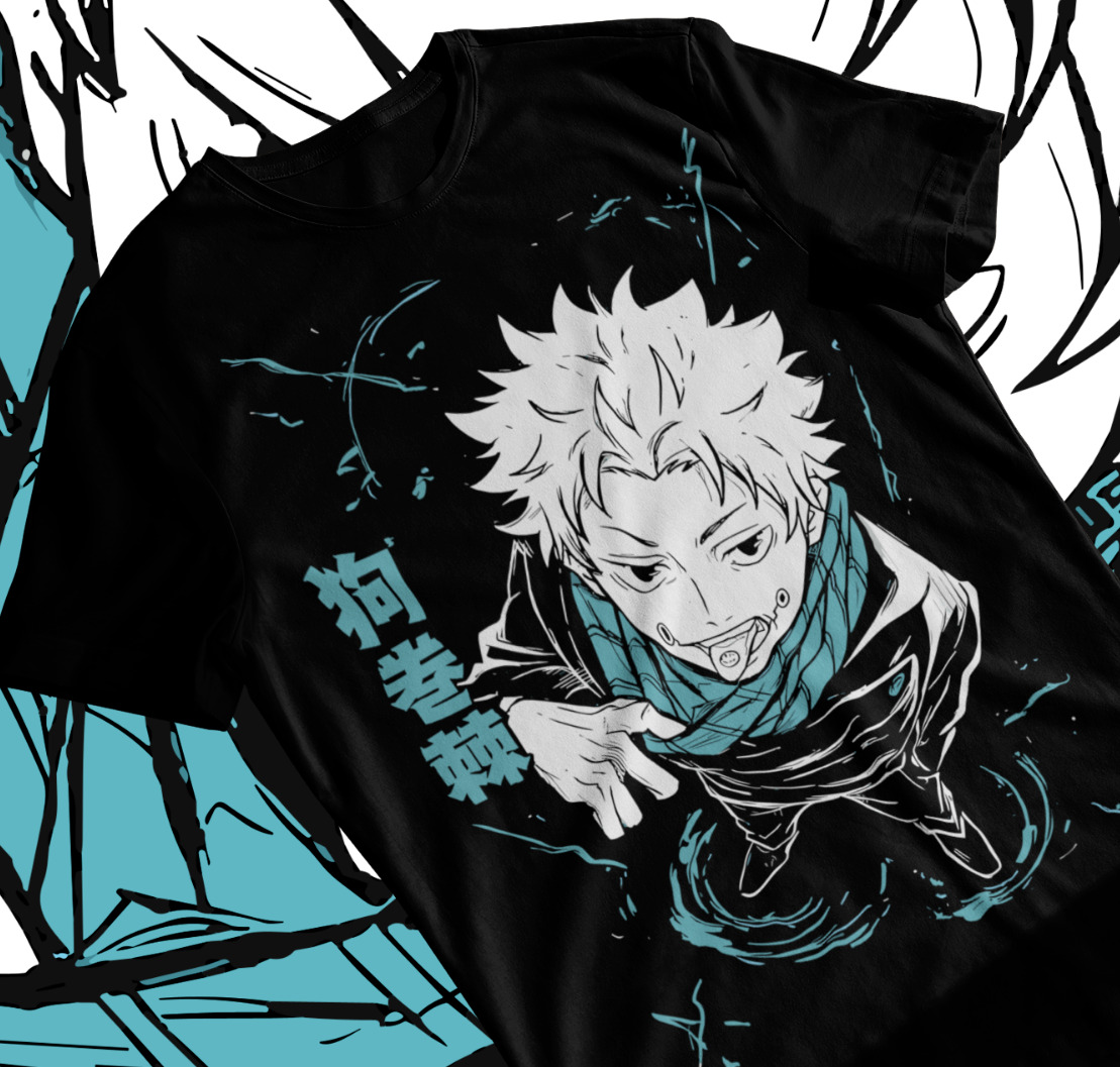 Jjk Anime Merchandise - T-shirt unisex Inumaki Toge, maglietta anime