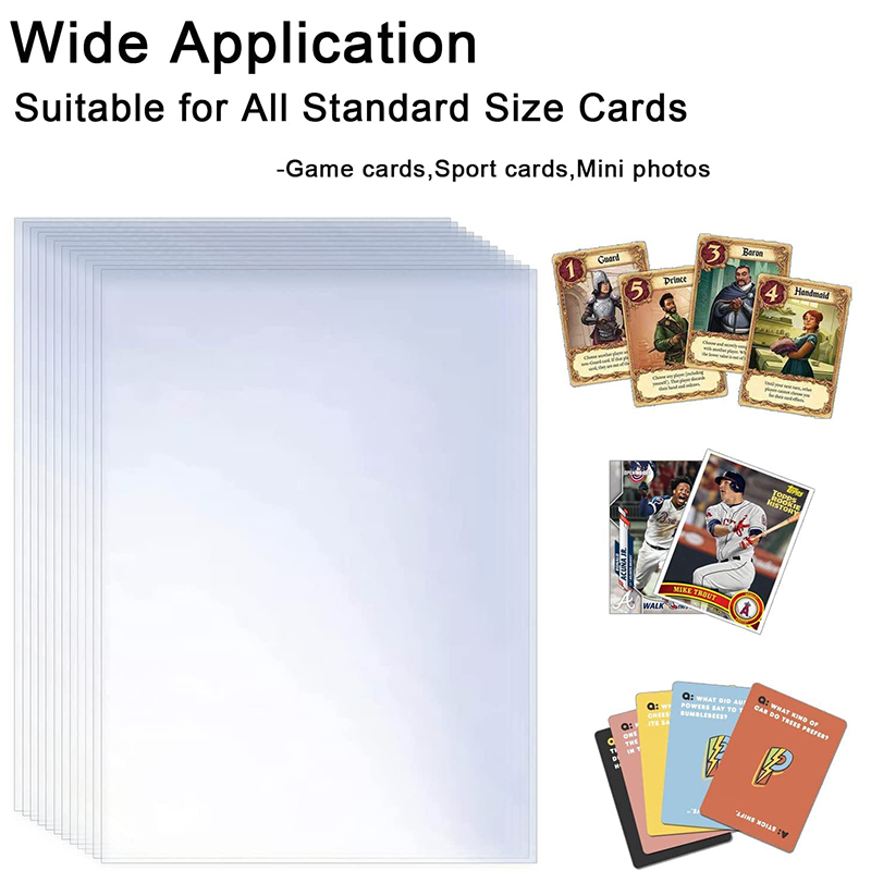 Collector Card Sleeve - 200 pezzi di copertura trasparente per