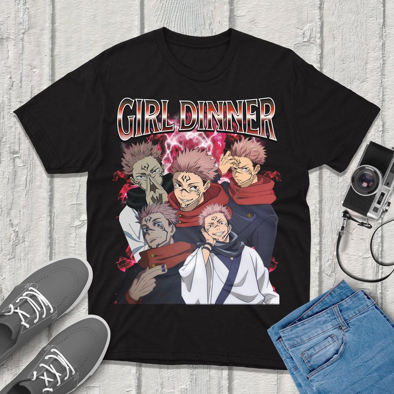 Jjk Anime Merchandise - T-shirt Sukuna Jujutsu-Kaisen Streetwear Abbigliamento di