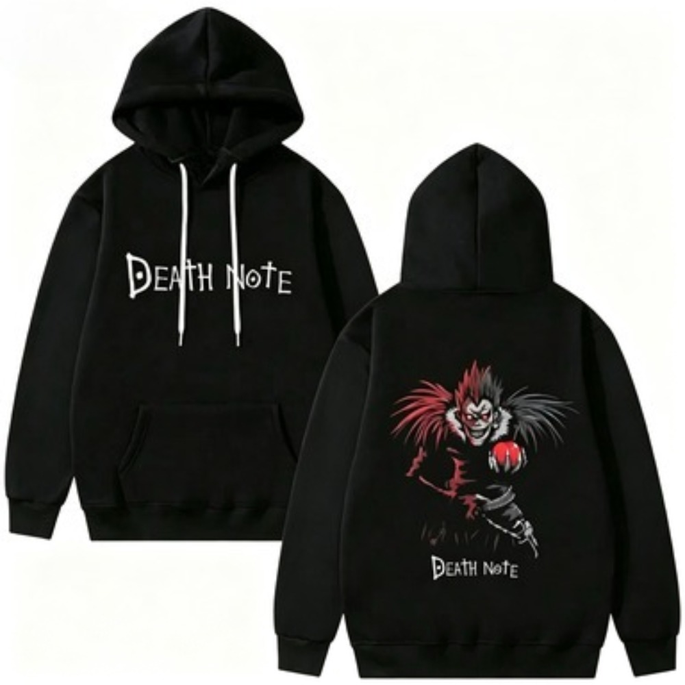 Anime Merch Shopping - Felpa con Cappuccio Y2K Anime Death