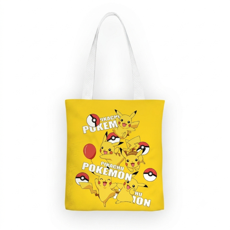 Anime Merch Shopping - Borsa Tote in Tela Pikachu, Borsa