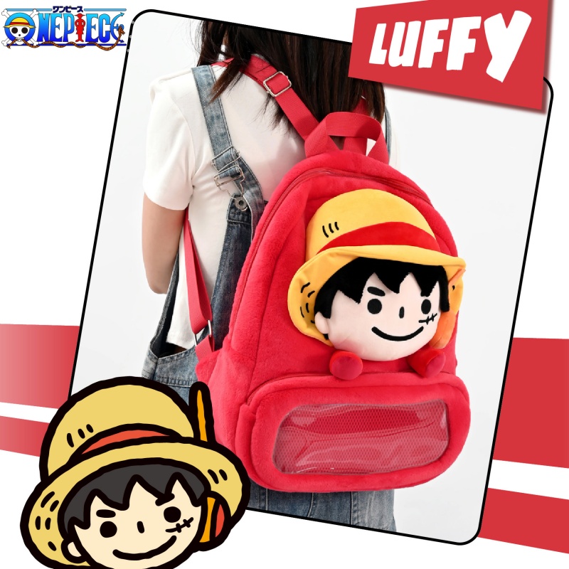 Luffy Anime Merchandise - Zaino One Piece Cartoon Monkey D.