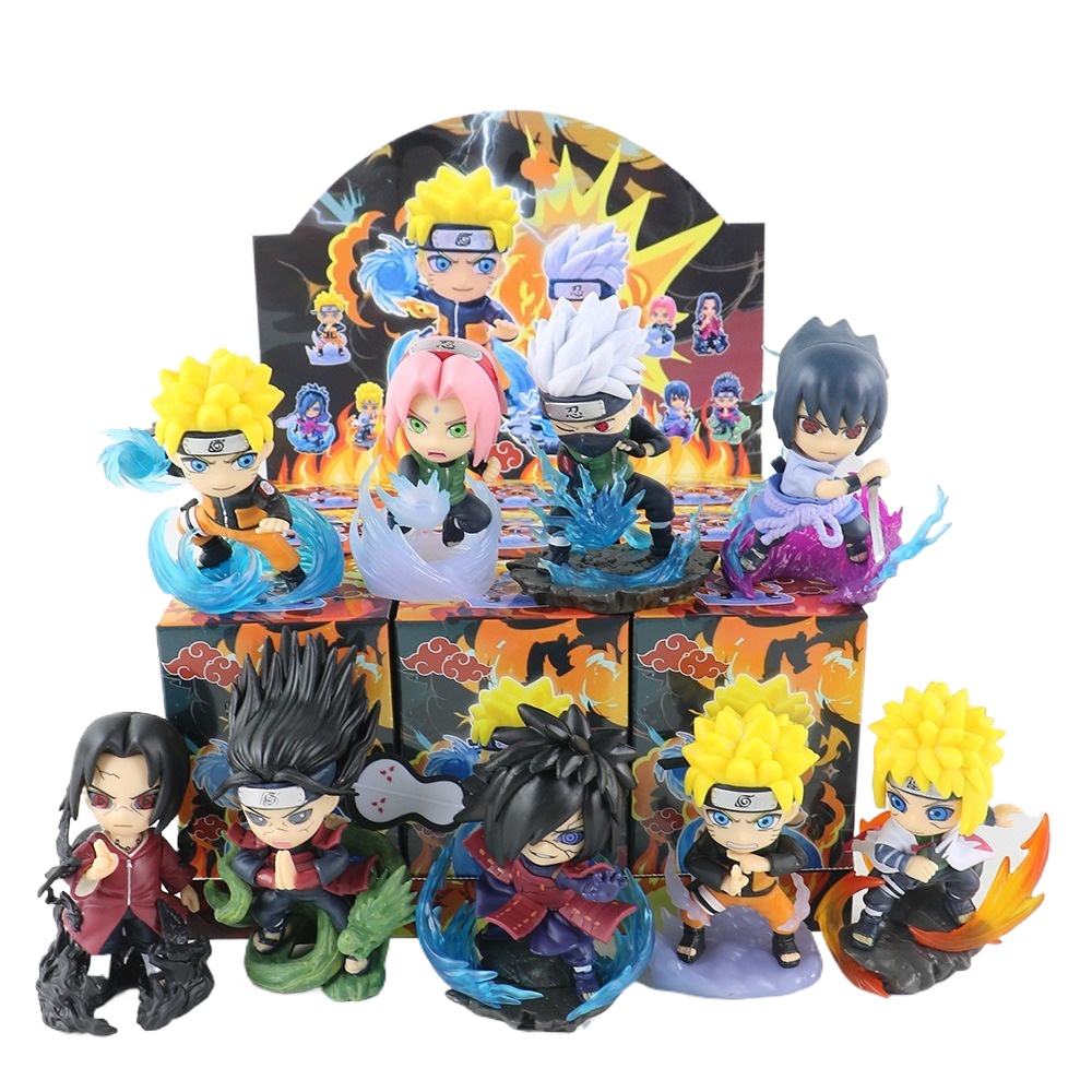 1-9 Stili Naruto Q-version Fig - Anime Merchandise Box Set recensione e prezzo